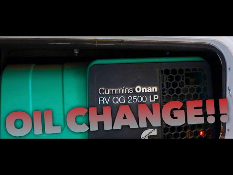 Changing The Oil On Your CUMMINS ONAN 2500 LP Generator!