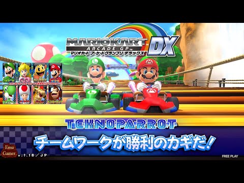 Mario Kart Arcade GP DX (ver:1.18) - 150cc + all course playthrough (Teknoparrot)