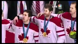 National Anthem of Canada after winning the gold medal during Olympic game.mpg