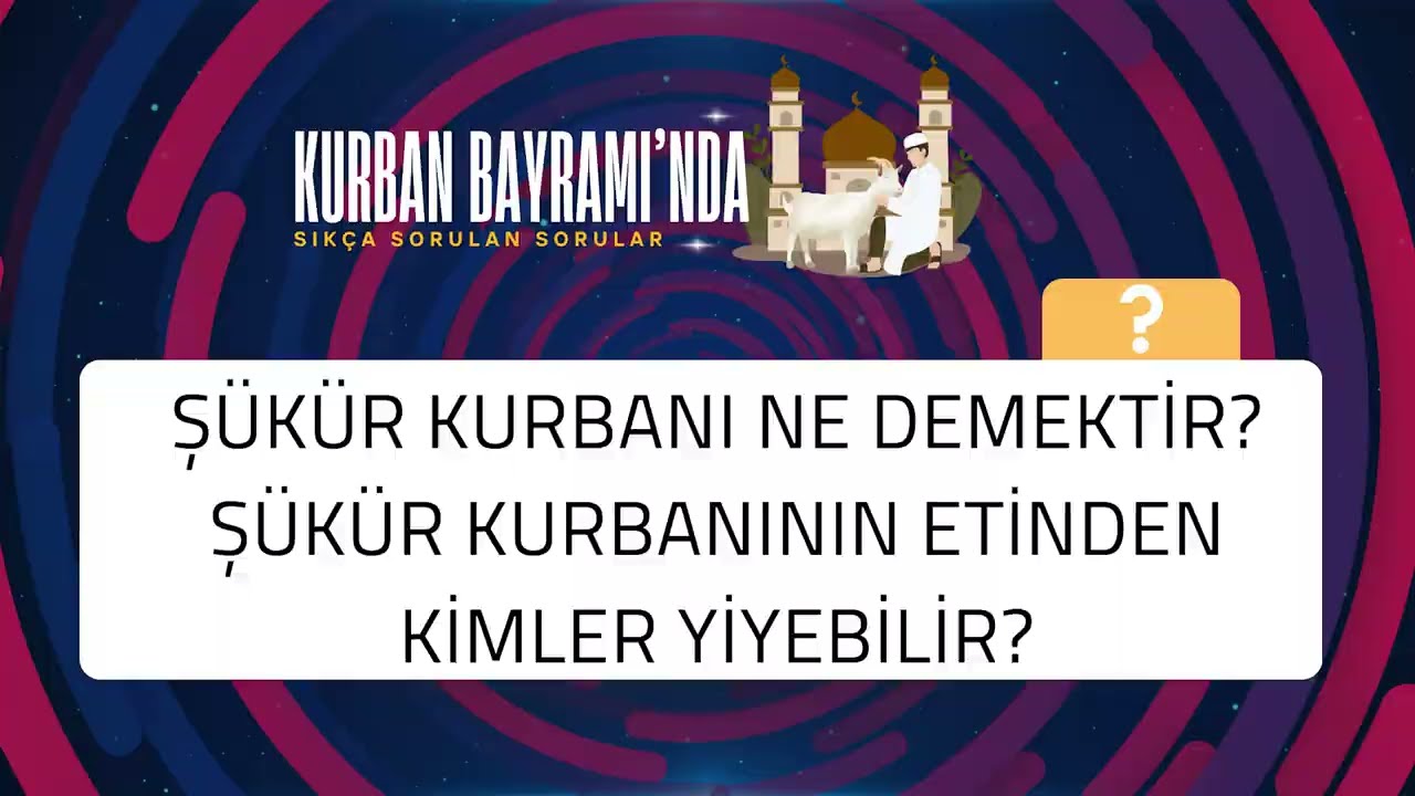 Şükür kurbanı ne demektir? Şükür kurbanının etinden kimler yiyebilir?