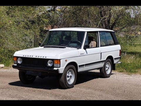 The Range Rover Classic is the Original Two Door Range Rover