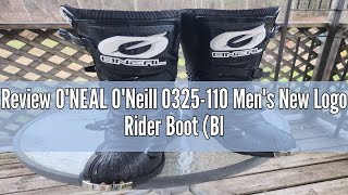 Review O'NEAL O'Neill 0325-110 Men's New Logo Rider Boot (Black, Size 10)