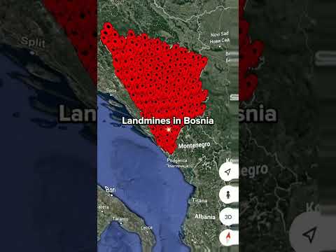 Landmines in Bosnia 💀 #shorts #countries #memes