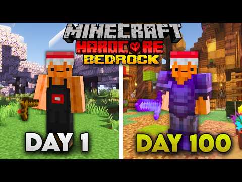 I Survived 100 Days in Minecraft Bedrock Hardcore