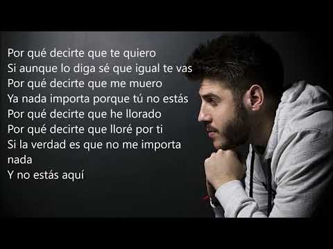 Me haces falta, Antonio José (LETRA)