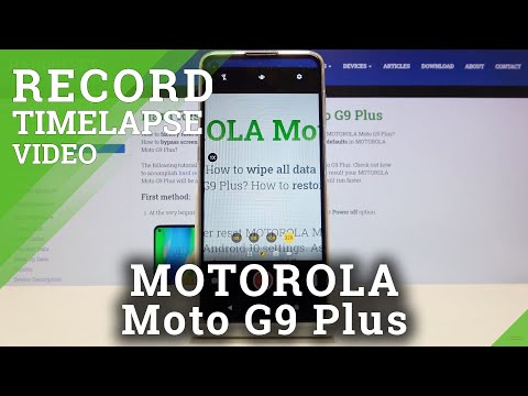 How to Record Time-lapse on Motorola Moto G9 Plus