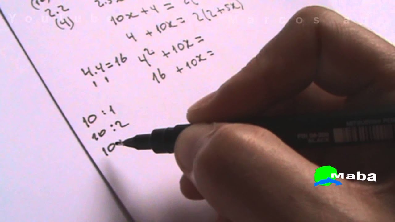 FATORAÇÃO - Polinômios - Fatoração por Evidência - Aula 01