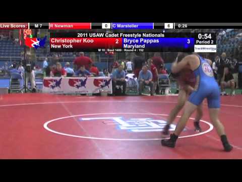 Cadet Freestyle 152 - Christopher Koo (NY) vs. Bryce Pappas (MD)