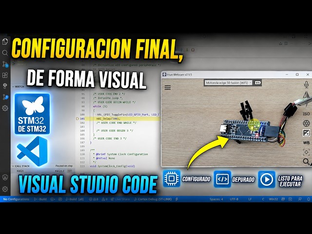 Vídeo relacionado con HUAJINGKEJI Placa de aprendizaje STM32F411 de tamaño pequeño con interfaces SWD y múltiples modos de baja potencia para dispositivos alimentados por batería, sensores y conectividades de módulos