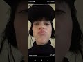 Billie Eillish All Her Stories Instagram Shaking Boobs
