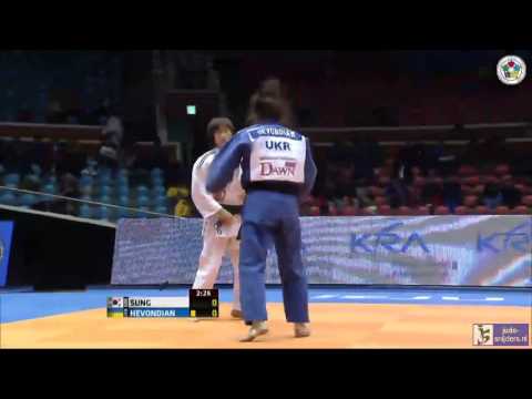Judo 2013 Grand Prix Jeju: Sung (KOR) - Hevondian (UKR) [-57kg] bronze