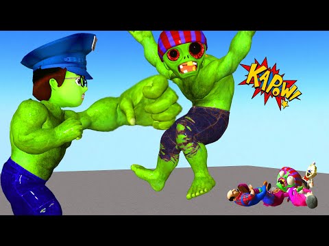 Nick Police are Heroes - Scary Teacher 3D Team Miss T Troll Zombies in Hide and Seek Game