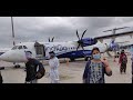 They gave us an ATR aeroplane !It was extremely loud. Belgaum airport ride!