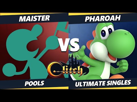 Glitch Konami Code  - Maister (Game & Watch) Vs. Pharoah (Yoshi) Smash Ultimate Tournament