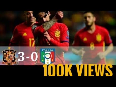 Spain vs Italy 3-0 world cup qualifiers 2018 higlights