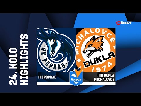 24. kolo: HK Poprad - HK Dukla Michalovce 4:5 pp (1:1, 2:0, 1:3, 0:1)