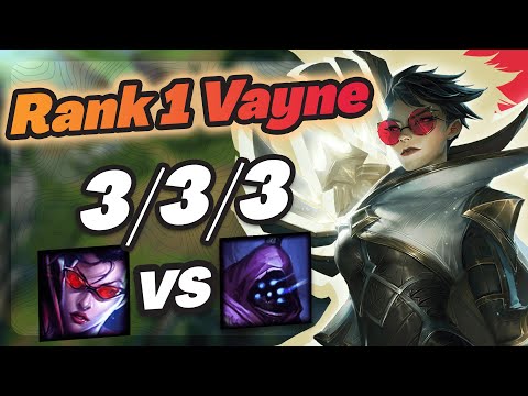 Vayne Vs Jax - Challenger Gameplay Rank 1 Vayne