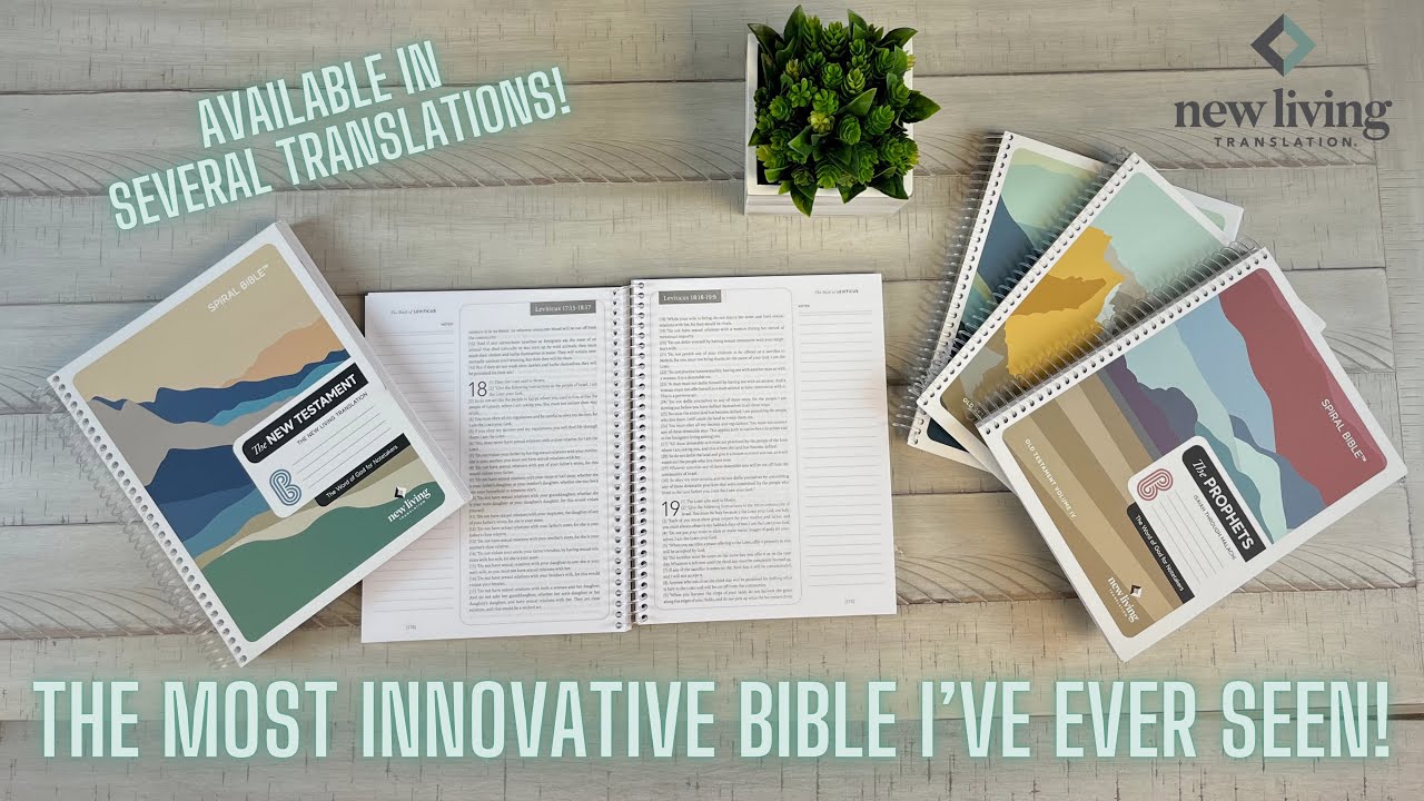 NLT Spiral Bible - This is INNOVATIVE!