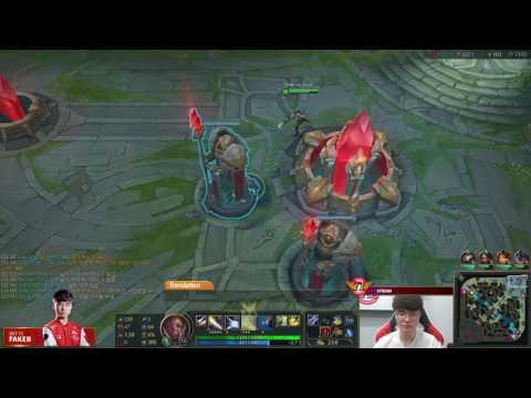 Faker(Lucian) VS Dopa(Kassadin) on Faker stream 2017-05-29