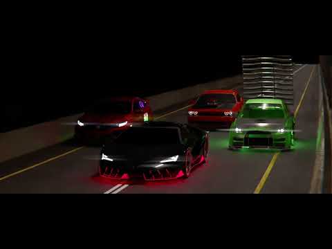 cars tuner scene but in Blender