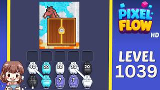Pixel Flow Level 1039 Solution Walkthrough