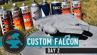 Custom Millennium Falcon! Step-By-Step Build | Day 2