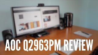 Video thumbnail for Review: AOC Q2963PM 21:9 SuperWide 29" Monitor by David Di Franco