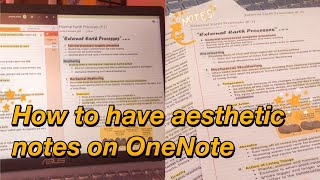 DIGITAL NOTE TAKING I How to take organized and aesthetic notes in One