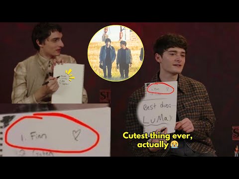 Noah Schnapp drew a heart next to Finn Wolfhard!! Why does Finn always tease Noah?😭