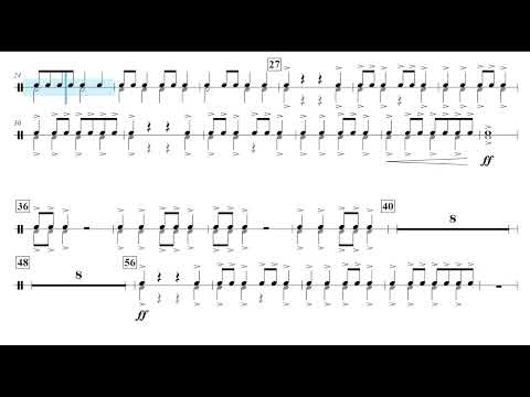 Dragon Slayer (Rob Grice) Percussion 1 Play Along