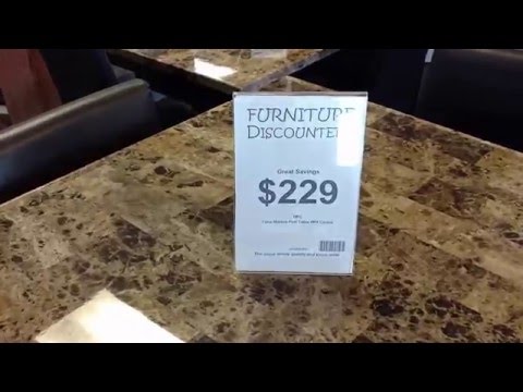 Used Faux Marble Counter Height Table w/ 4 Leatherette Chairs - $229.