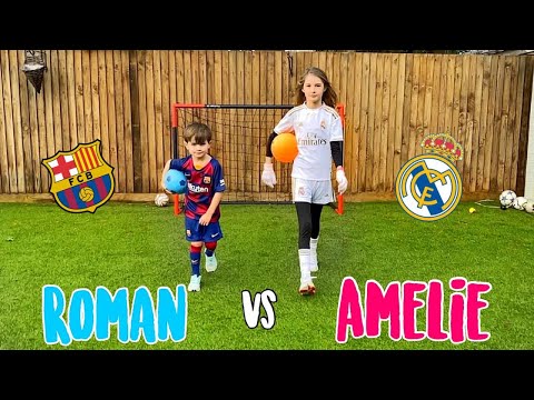BARCELONA vs REAL MADRID - EPIC FOOTBALL MATCH! 😱⚽️