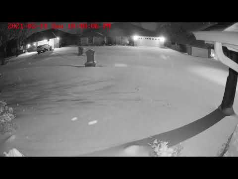 Snow In Oklahoma City, global warming has failed us again!! 2021 02 14