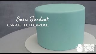 How to apply Fondant to Cake Tutorial