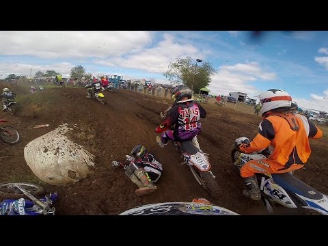 HELMET CAM: Jimmy Decotis - Boyesen 2 Stroke Shootout | 250 A - Moto 1