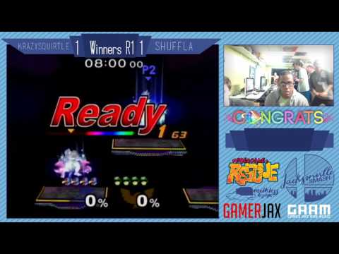Jax Smash Weekly 1/19 - Krazy Squirtle(Falco) Vs Shuffla(Cpt. Falcon) - Melee Winners R1