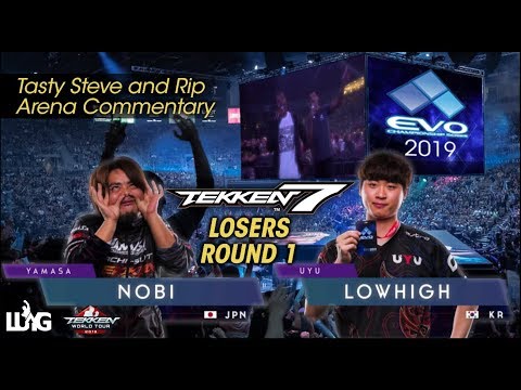 Nobi vs LowHigh - EVO 2019 Losers Round 1 - Tekken 7
