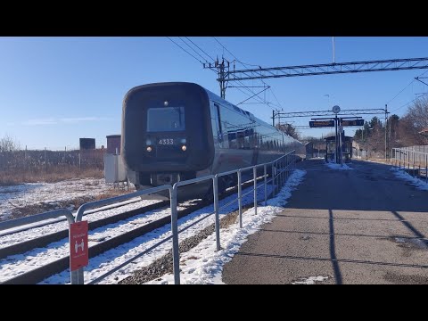 Tåg i Mörrum: Snö på spåren Del 1