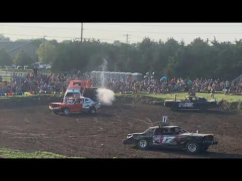 2021 Buffalo County Fair Demolition Derby Bonestock Duo Team Consi