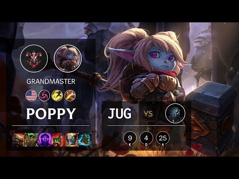 Poppy Jungle vs Kindred - NA Grandmaster Patch 10.11