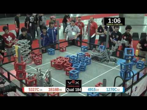 2015 VRC Sci Q184 - 5327C 3818B vs 4915 1270C - 59 to 49 - VEX Worlds 2015 - Science Division
