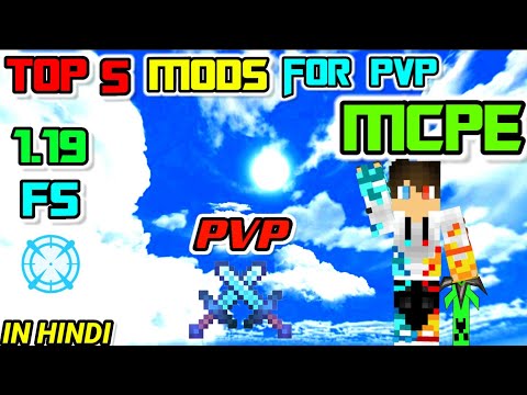 TOP 5 Mods That Improve Your PVP In Minecraft Pocket Eddition in Hindi