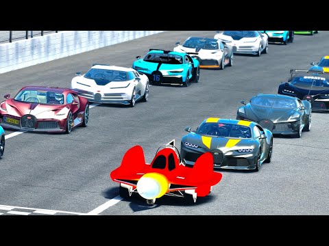 Bugatti Hypercars vs Hypersonic Go-Kart at MotorSpeedway