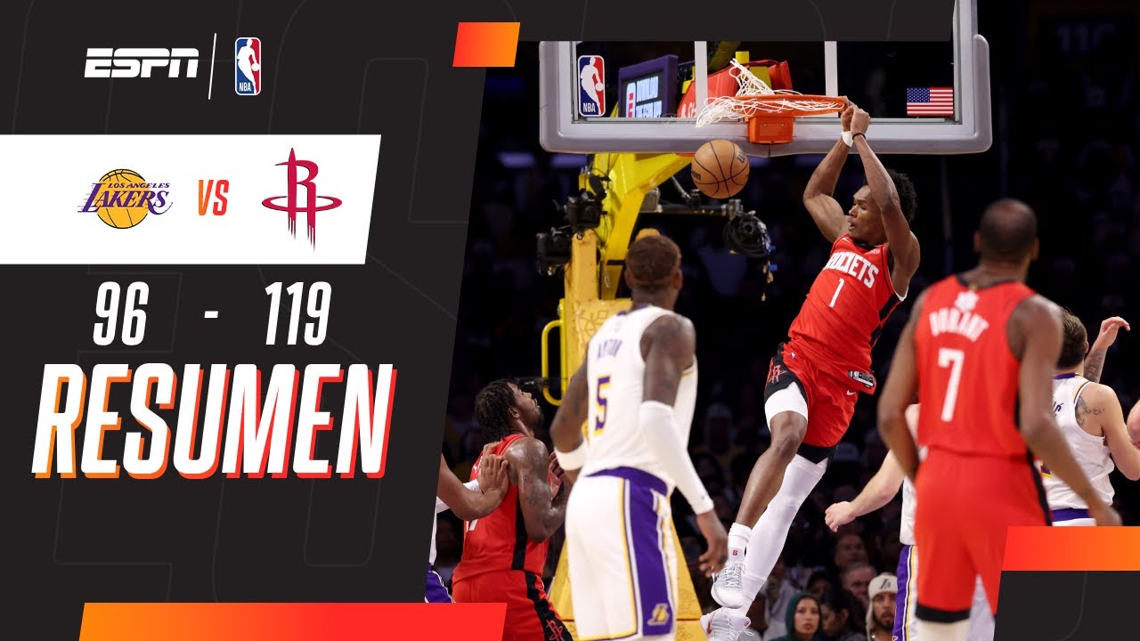 HOUSTON DIO EL GOLPE: VENCIÓ DE VISITANTE A LOS LAKERS | Lakers 96-119 Rockets | RESUMEN