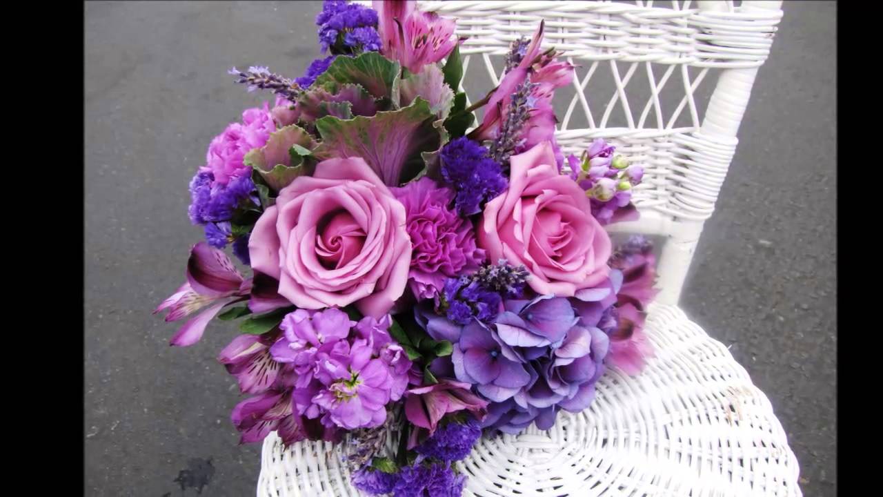 Ramos de novia morados