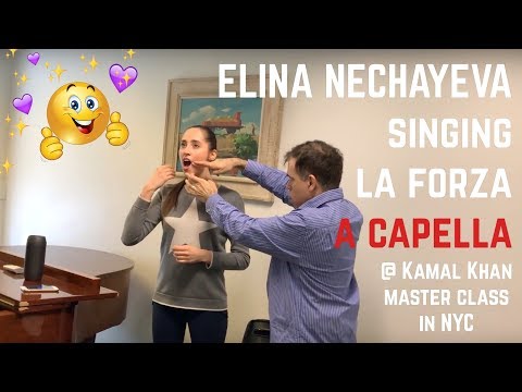 Elina Nechayeva singing La Forza a capella in Kamal Khan’s master class