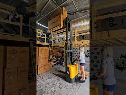 jks electric forklift pallet stacker