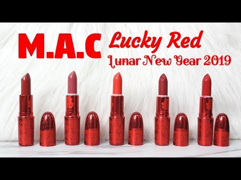BIYW Review Chapter: #119 M•A•C LUCKY RED LUNAR NEW YEAR 2019 LIMITED EDITION SWATCH & REVIEW