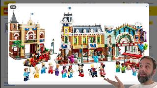 LEGO Disney Main Street USA revealed & it's shallow & expensive, but charming! #NotSponsored 43302