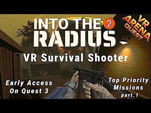 Into the Radius 2: Top Priority Missions x2. Game Play Meta Quest 3
